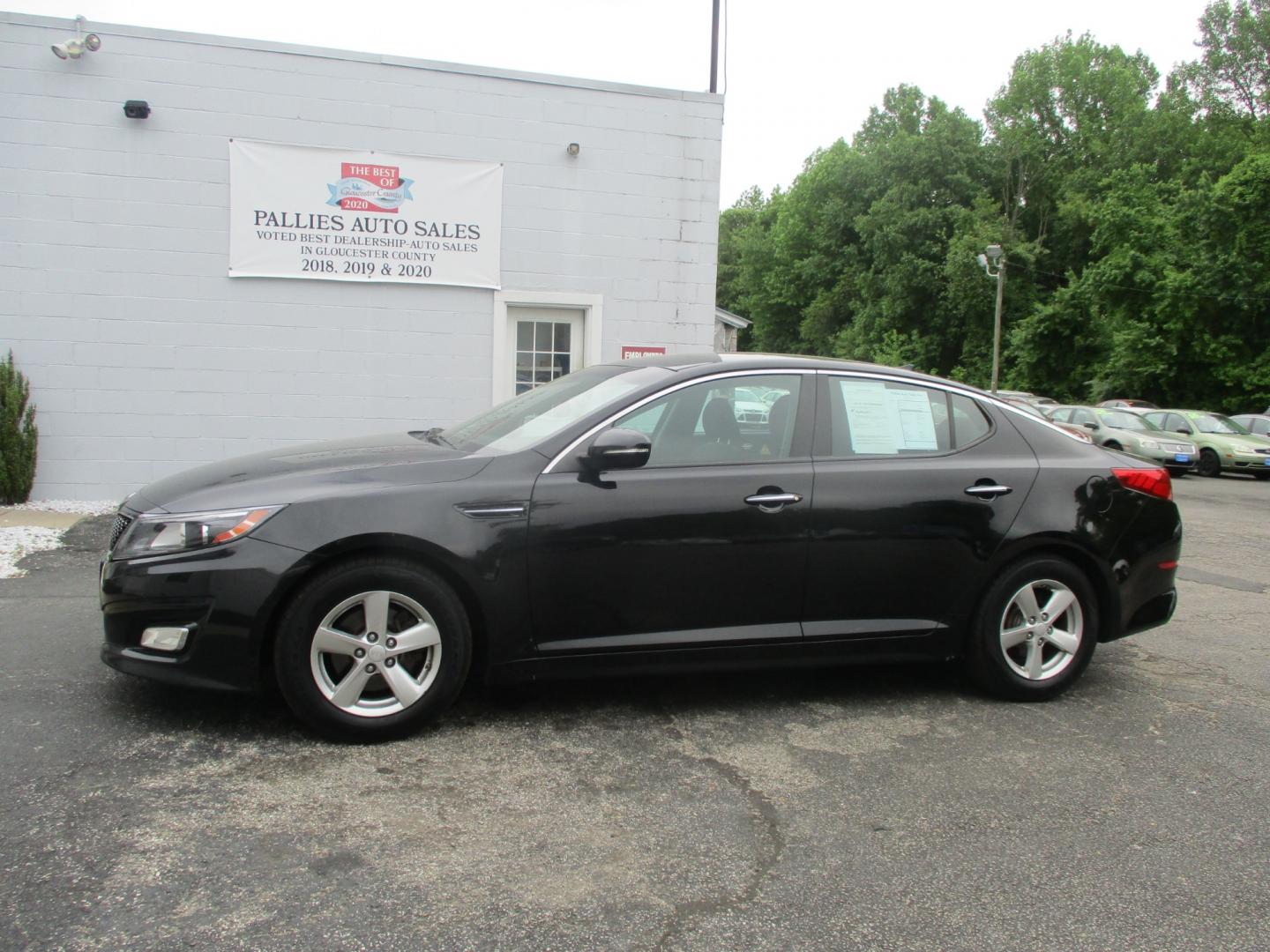 2015 BLACK Kia Optima (KNAGM4A78F5) , AUTOMATIC transmission, located at 540a Delsea Drive, Sewell, NJ, 08080, (856) 589-6888, 39.752560, -75.111206 - Photo#1